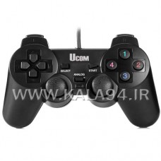 گیم پد UCOM UC210 / تک دسته / شوک / ساده / اتصال سیمی با درگاه USB / کیفیت بالا